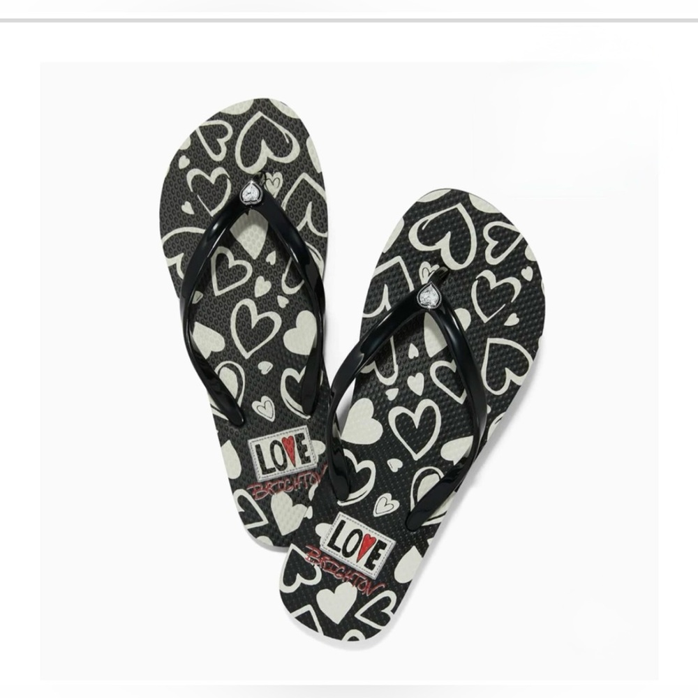Brighton Fashionista Heartz Flip Flops| Size: 6